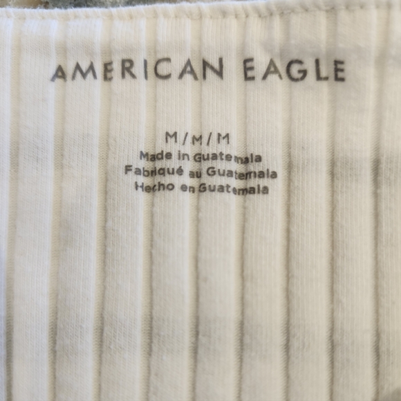 American Eagle Outfitters White and Black Striped Tank Top - Picture 3 of 3